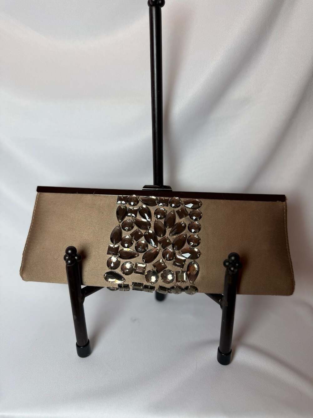 Banana Republic Encrusted Jewel Satin Clutch Bag